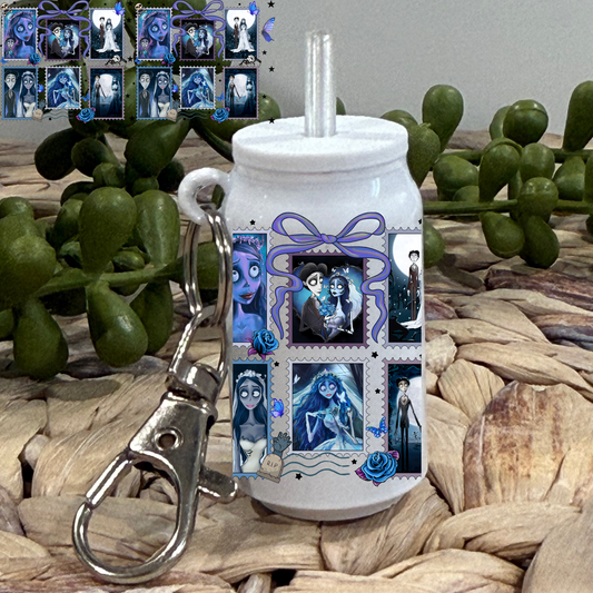 Cb 1 -Glass Can Keychain UV DTF Wrap