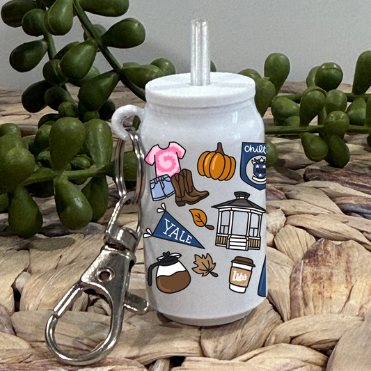 Chil -Glass Can Keychain UV DTF Wrap
