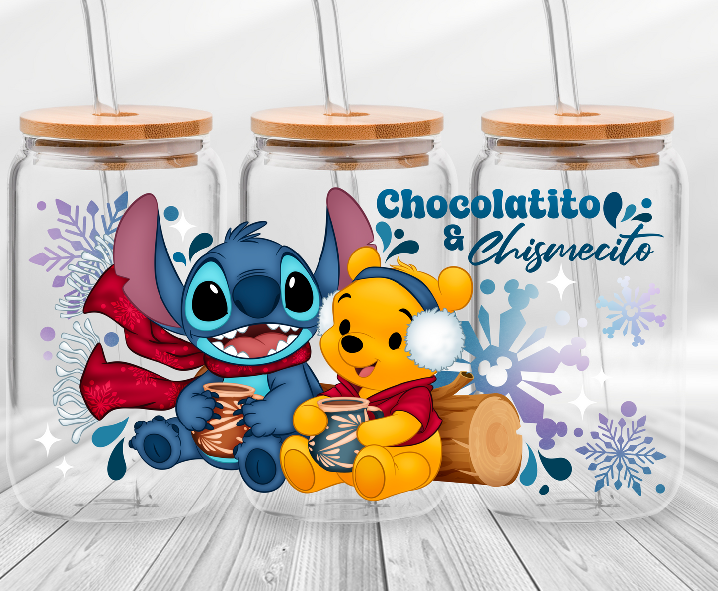 Chocolatito y Chisme 1 -16oz UVDTF Cup Wrap