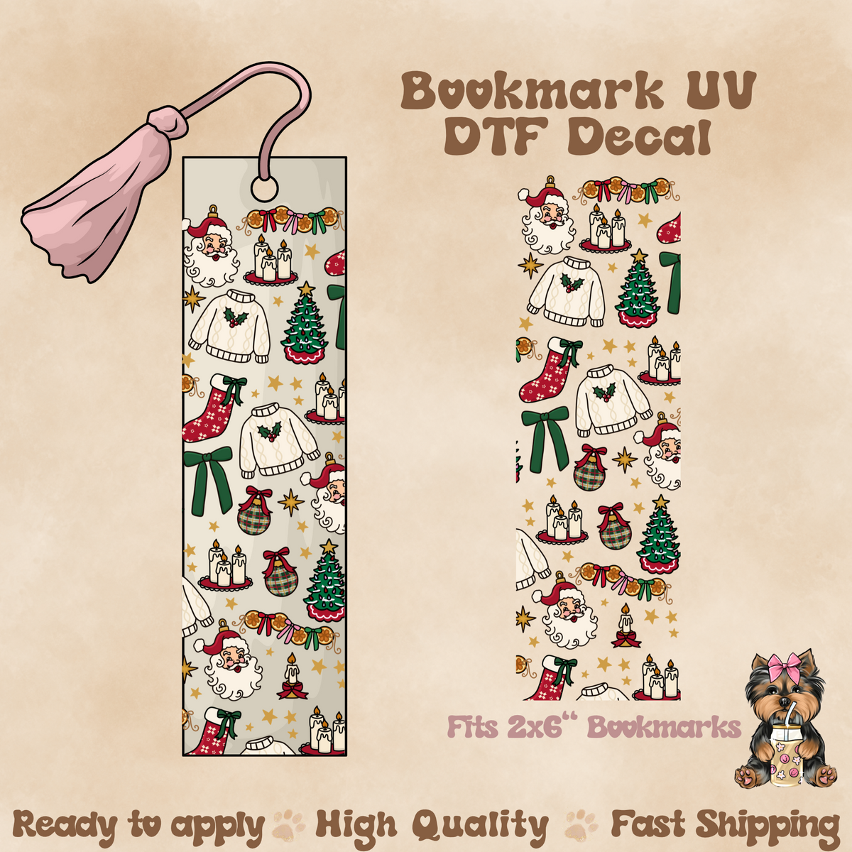 Christmas Plaid - UV DTF Wrap