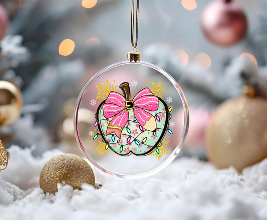 Christmas apple -UVDTF Ornament Decal