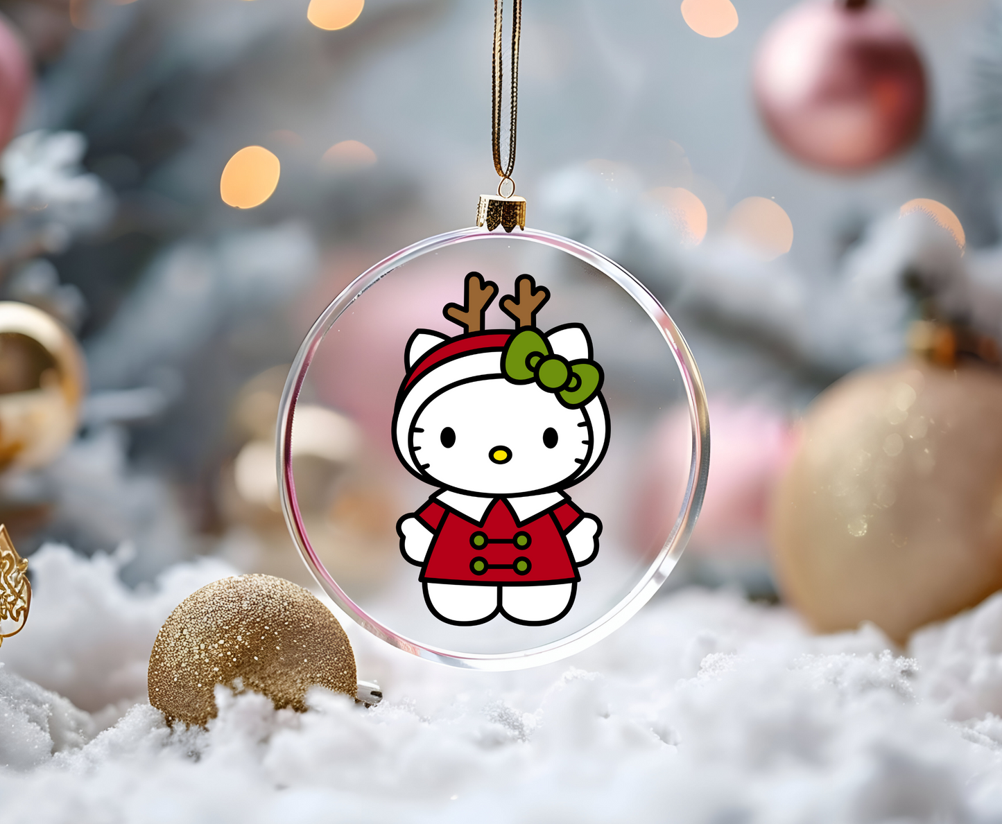 Christmas Deer-UVDTF Ornament Decal