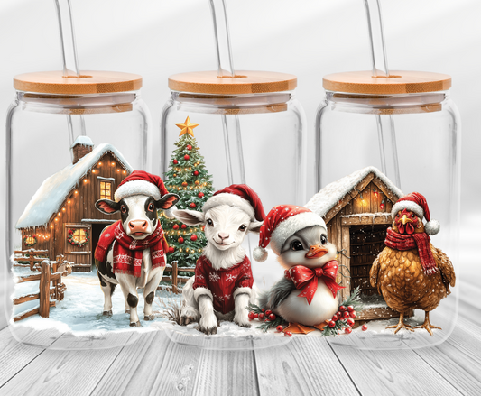 Christmas farm -16oz UVDTF Cup Wrap
