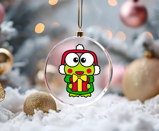 Christmas Frog -UVDTF Ornament Decal