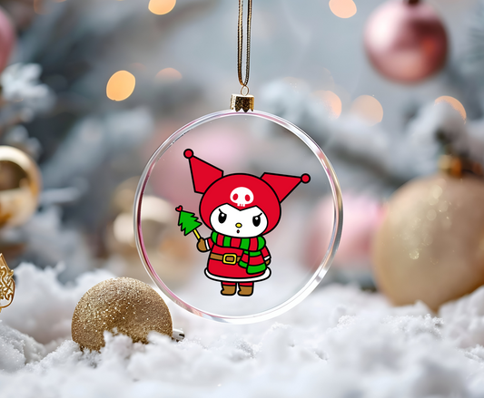 Christmas Mean Bunny -UVDTF Ornament Decal