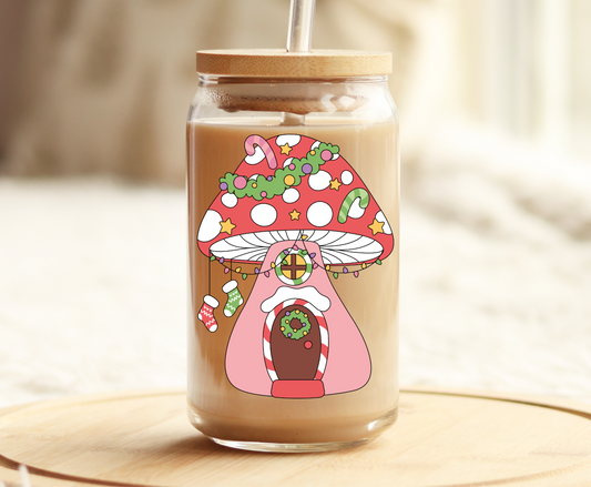 Christmas Mushrooms -UVDTF Decal