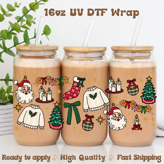 Christmas Plaid - UV DTF Wrap