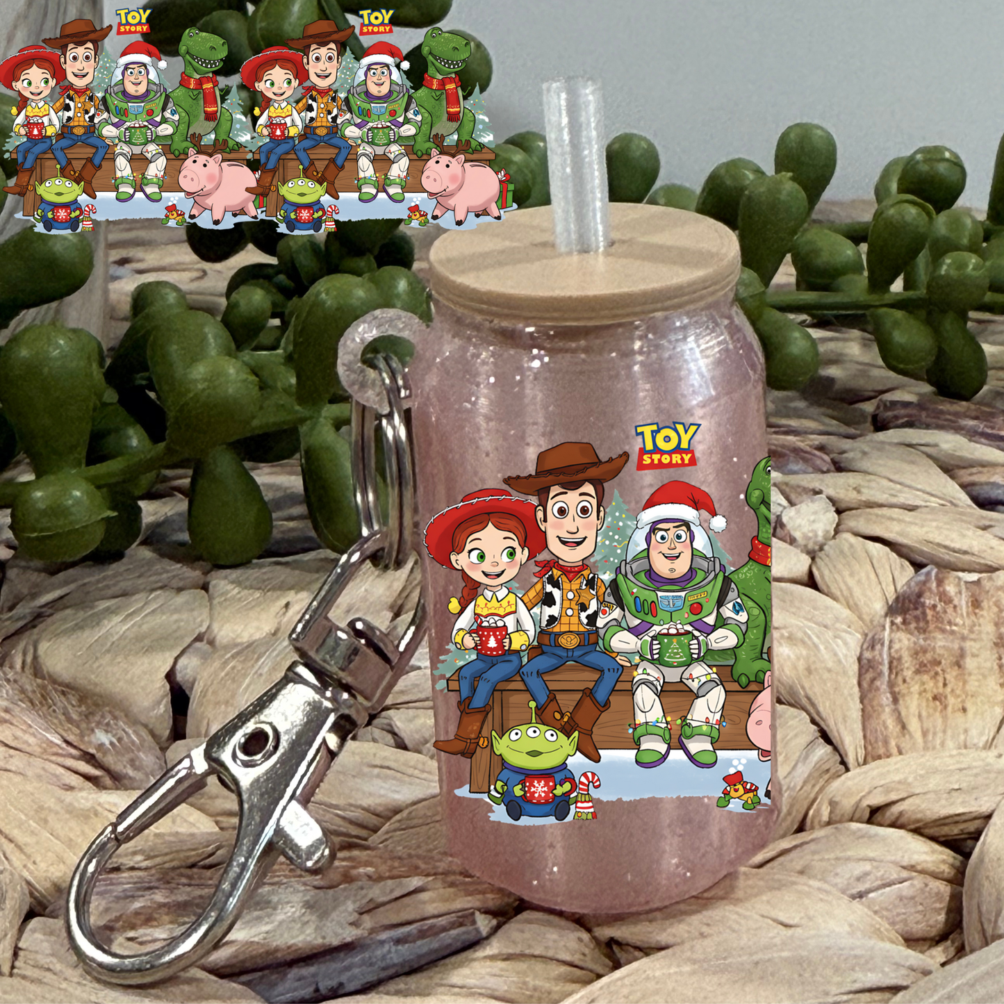 Christmas TS Reunion -Beer  Can Keychain UV DTF Wrap