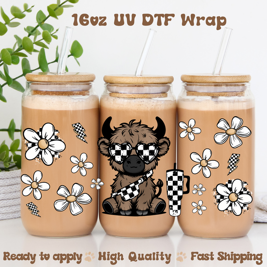 Cool Cow - 16oz UV DTF Wrap