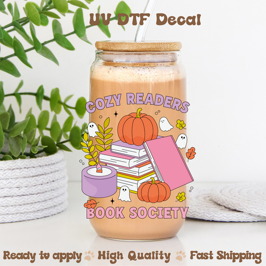 Cozy Readers Book Society - UVDTF Decal