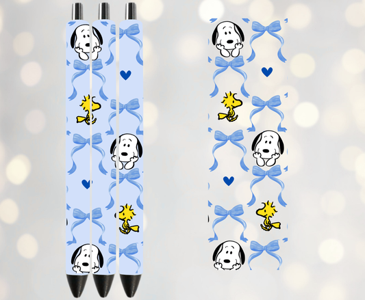 Coquette dog and bird -UVDTF Pen Wrap