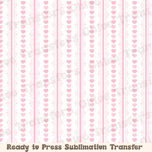 Coquette Hearts- Sublimation Sheet