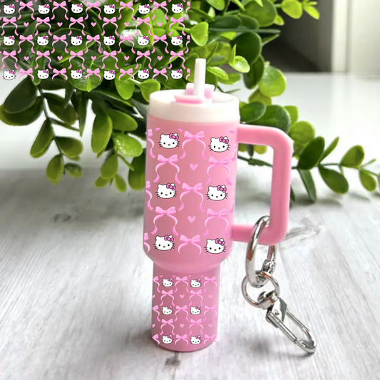 Coquette kitty -Mini tumbler wrap