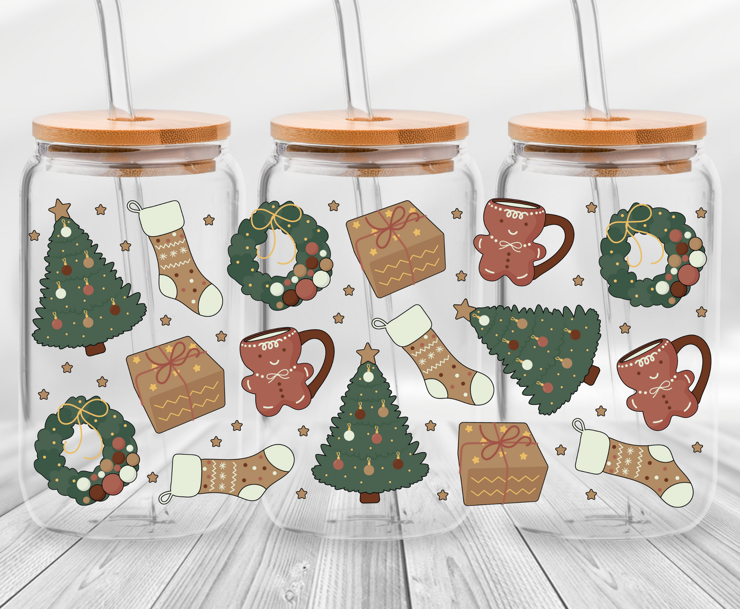 Cozy Christmas  -16oz UVDTF Cup Wrap