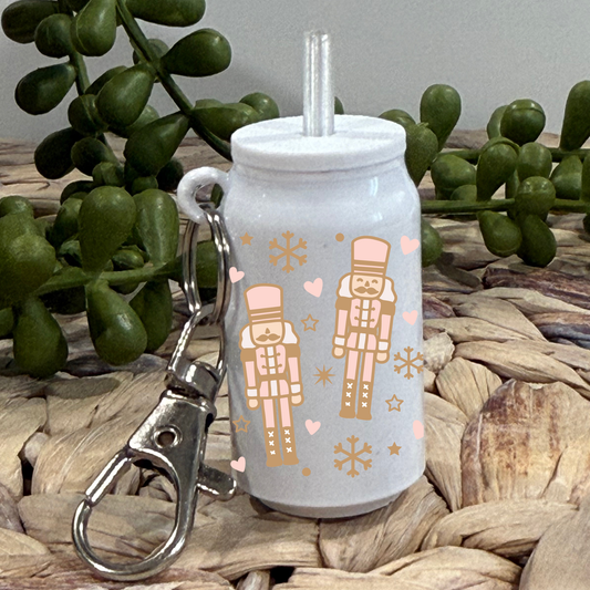 Cute Nutcrackers -Glass Can Keychain UV DTF Wrap