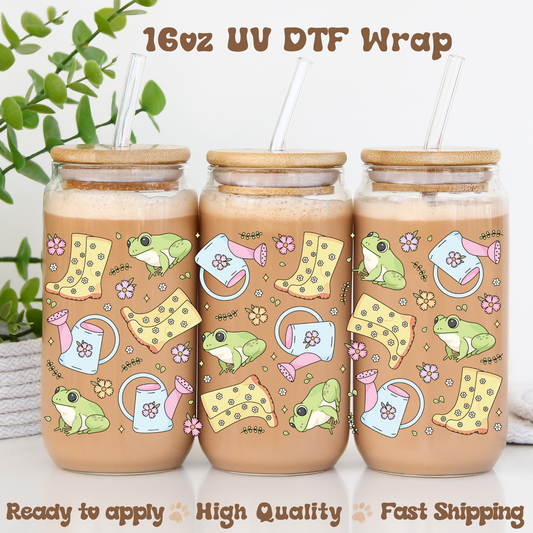 Cute spring -16oz UV DTF Wrap