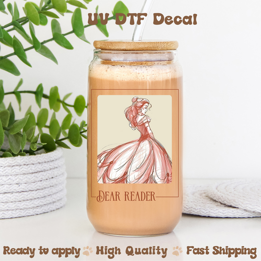 Dear Reader -UVDTF Decal