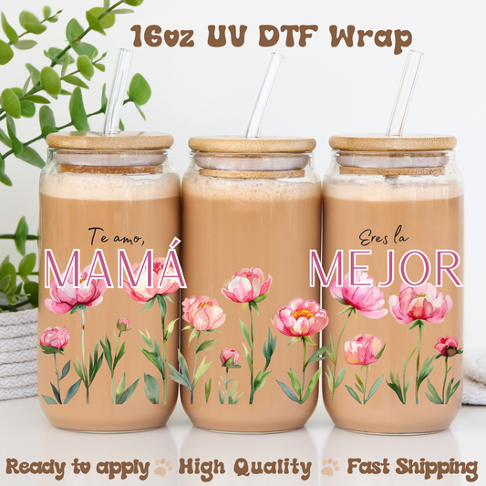 Eres la mejor mama - 16oz UV DTF Wrap