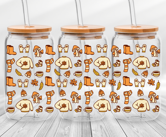 Fall Essentials -16oz UVDTF Cup Wrap