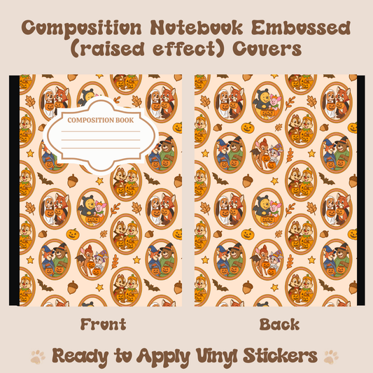 Fall Friends - Embossed Vinyl Notebook Cover