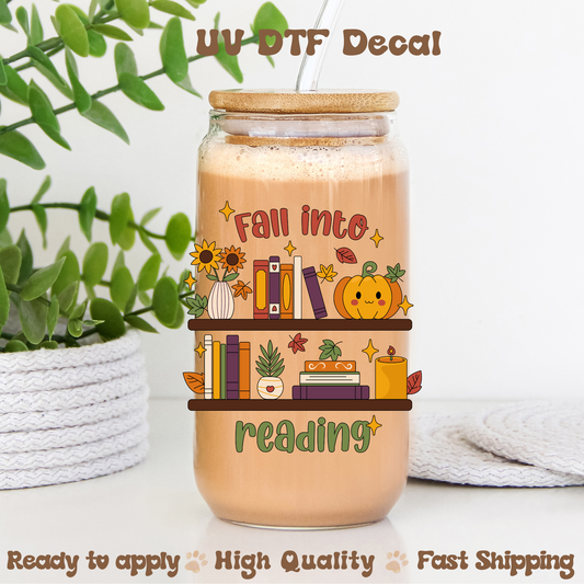 Fall into Reading - UVDTF Decal