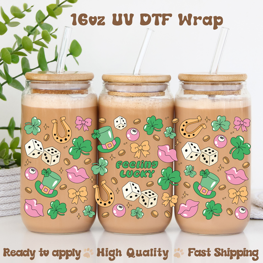 Feeling Lucky - 16oz UV DTF Wrap