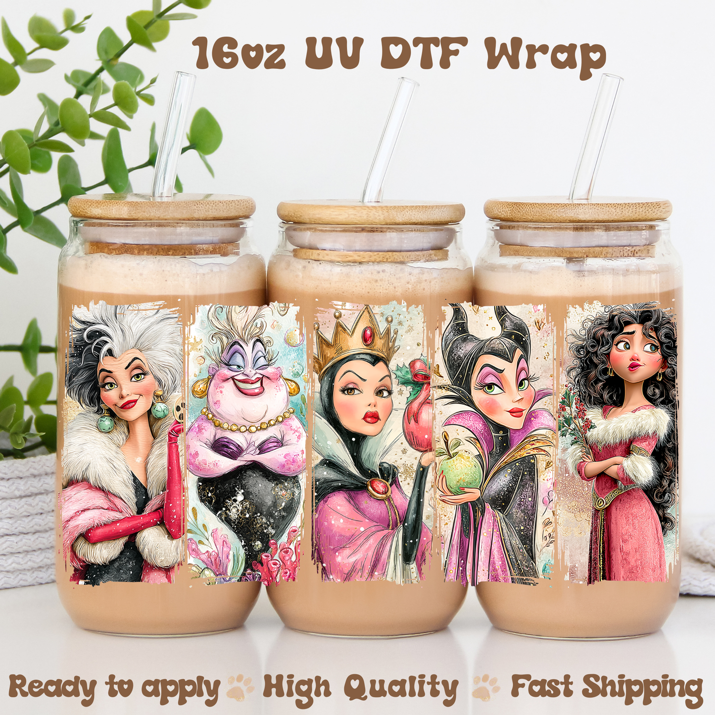 Five Villains- 16oz UV DTF Wrap