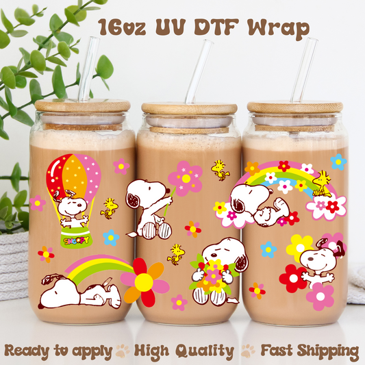 Floral Fun - 16oz UV DTF Wrap