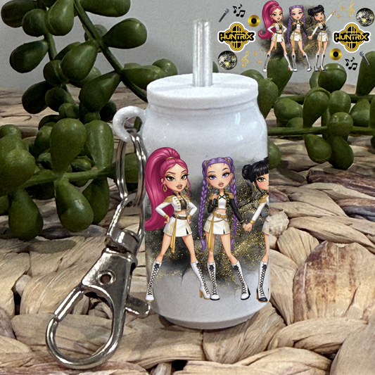 Golden KDH -Beer  Can Keychain UV DTF Wrap