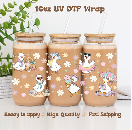 Goose Summer - 16oz UV DTF Wrap