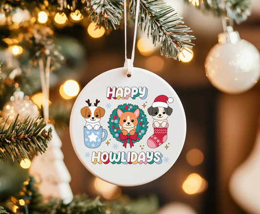 Happy Holidays -UVDTF Ornament Decal