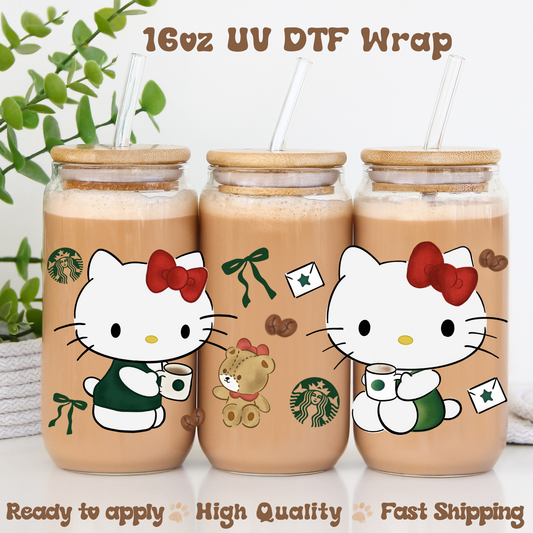 H K Barista - 16oz UV DTF Wrap