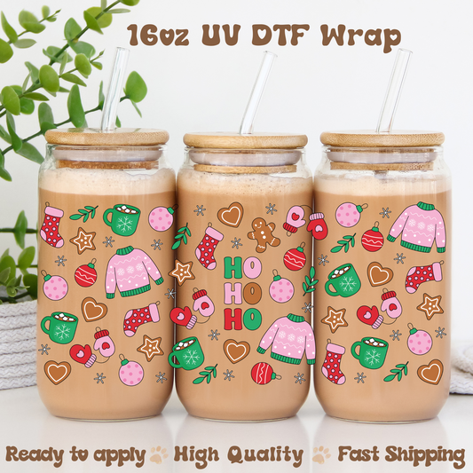 Hohoho -16oz UV DTF Wrap