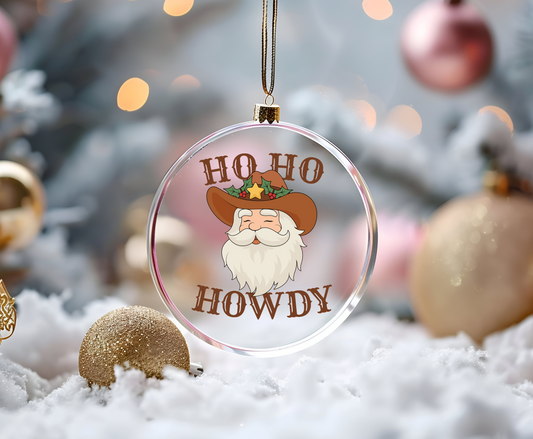 Ho Ho Howdy -UVDTF Ornament Decal