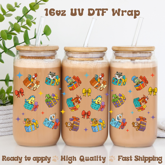 Holiday Presents -16oz UV DTF Wrap