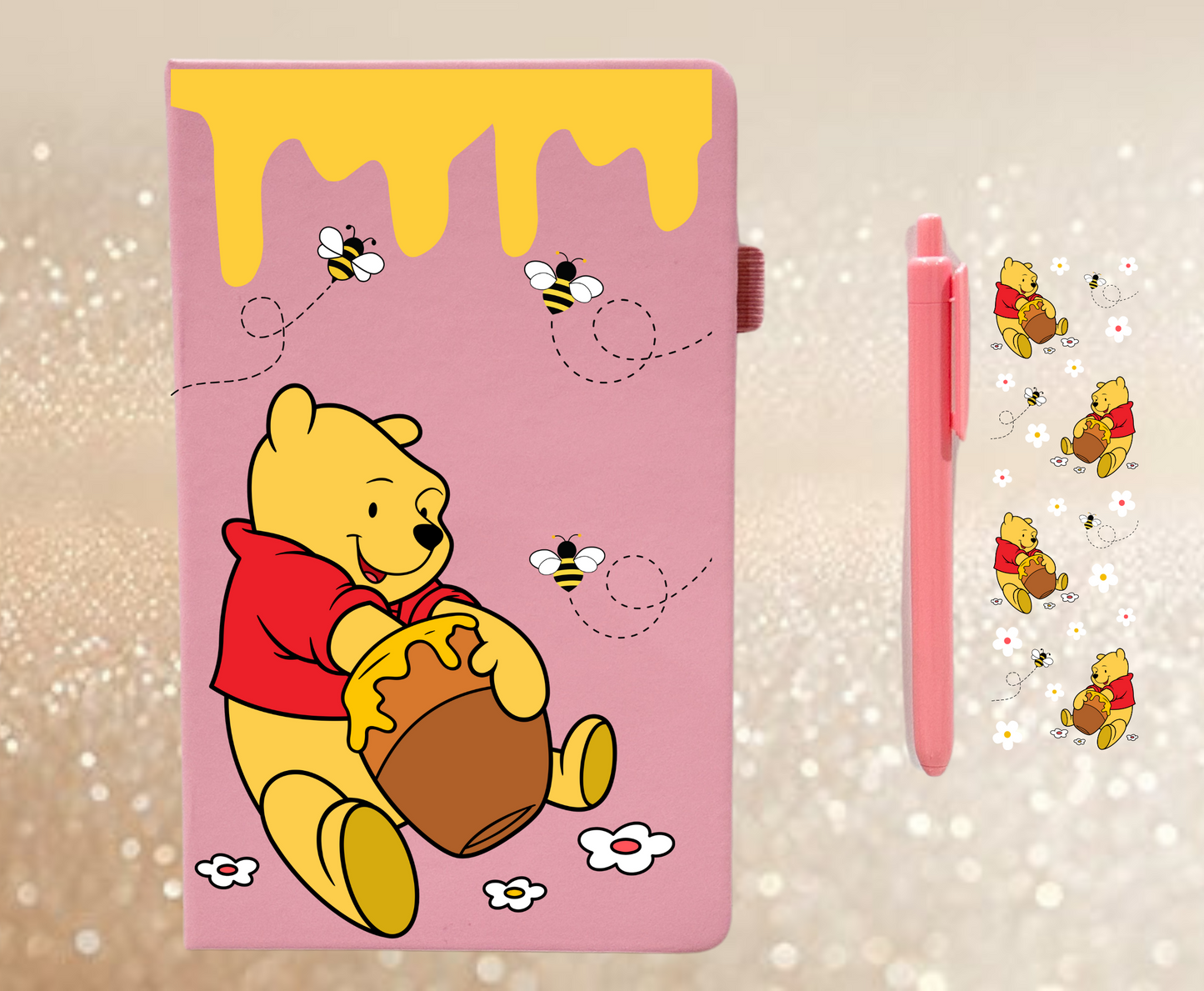 Honey B - UVDTF Notebook Decal & Pen Decal
