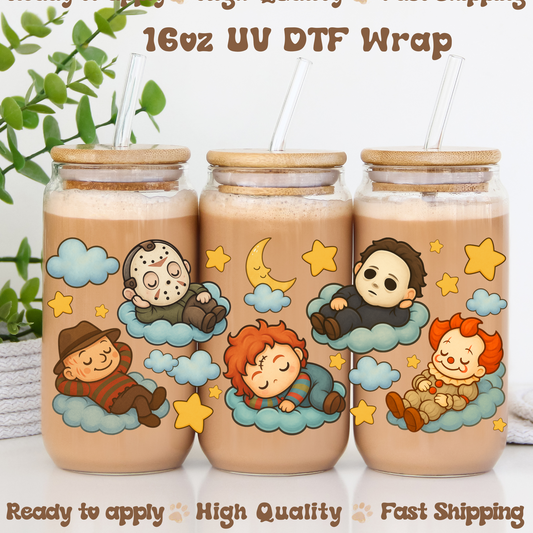 Horror B -16oz UV DTF Wrap