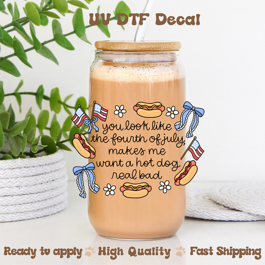 Hotdog real bad - UVDTF Decal