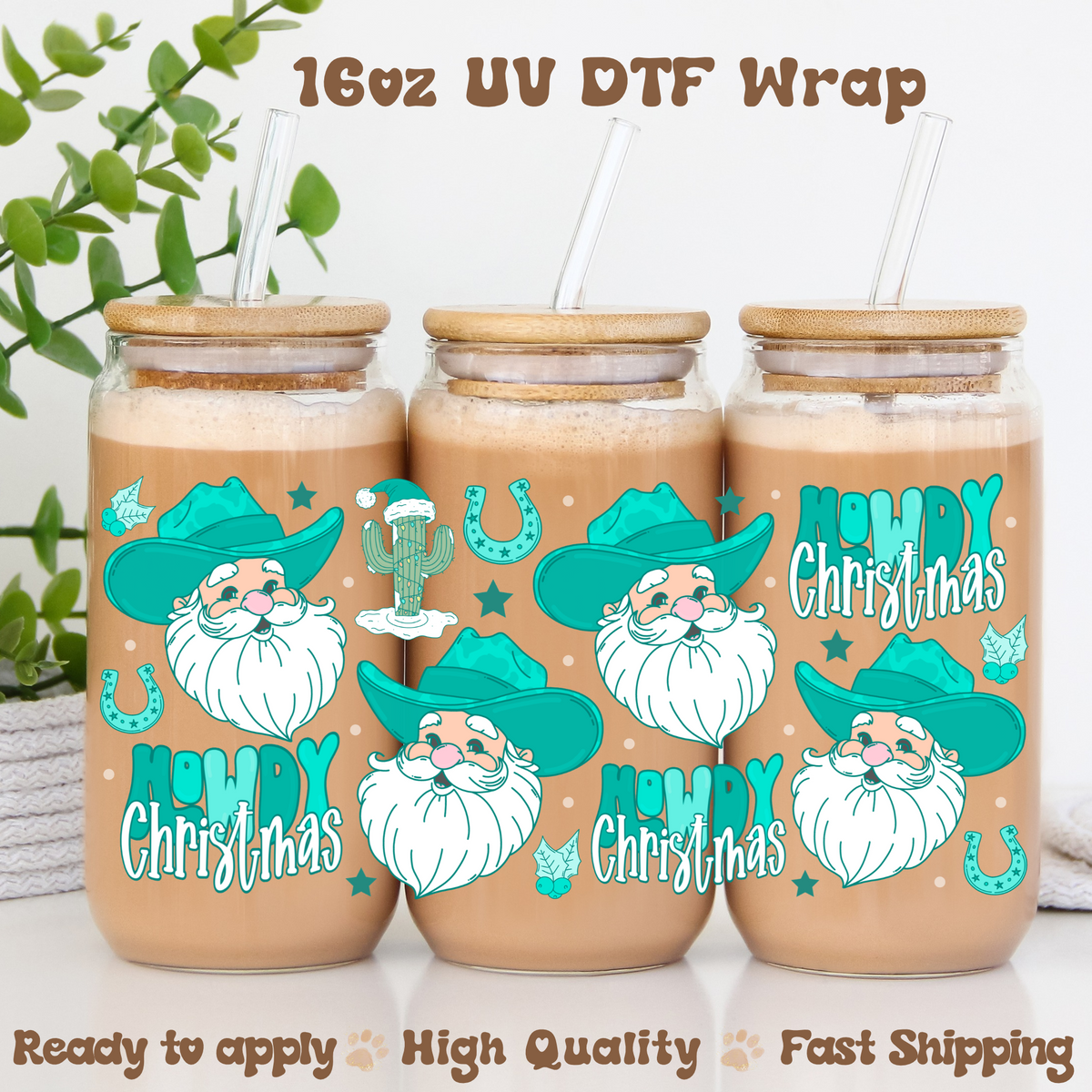 Howdy Christmas - UV DTF Wrap