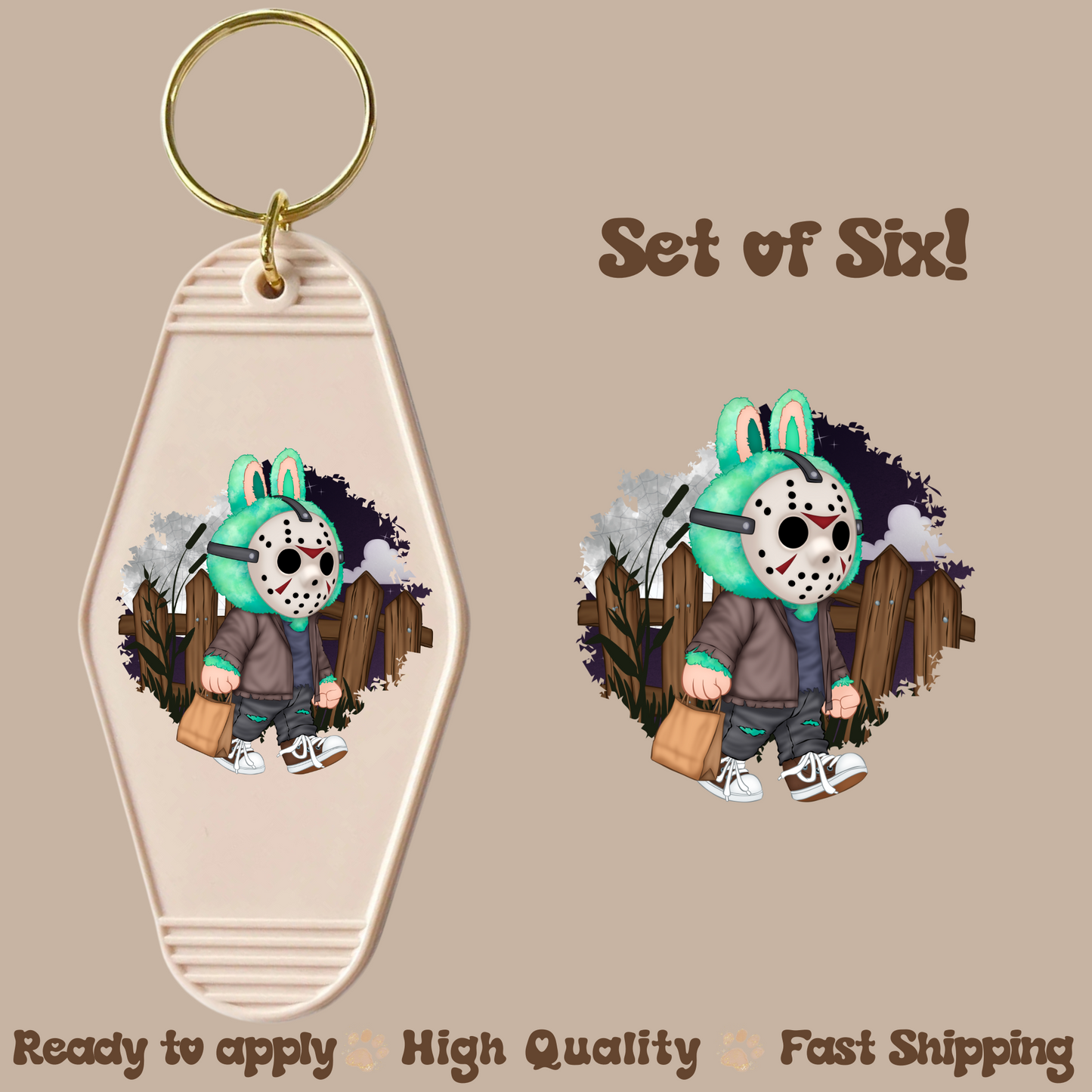 J bubu - UV DTF Motel Keychain Decal