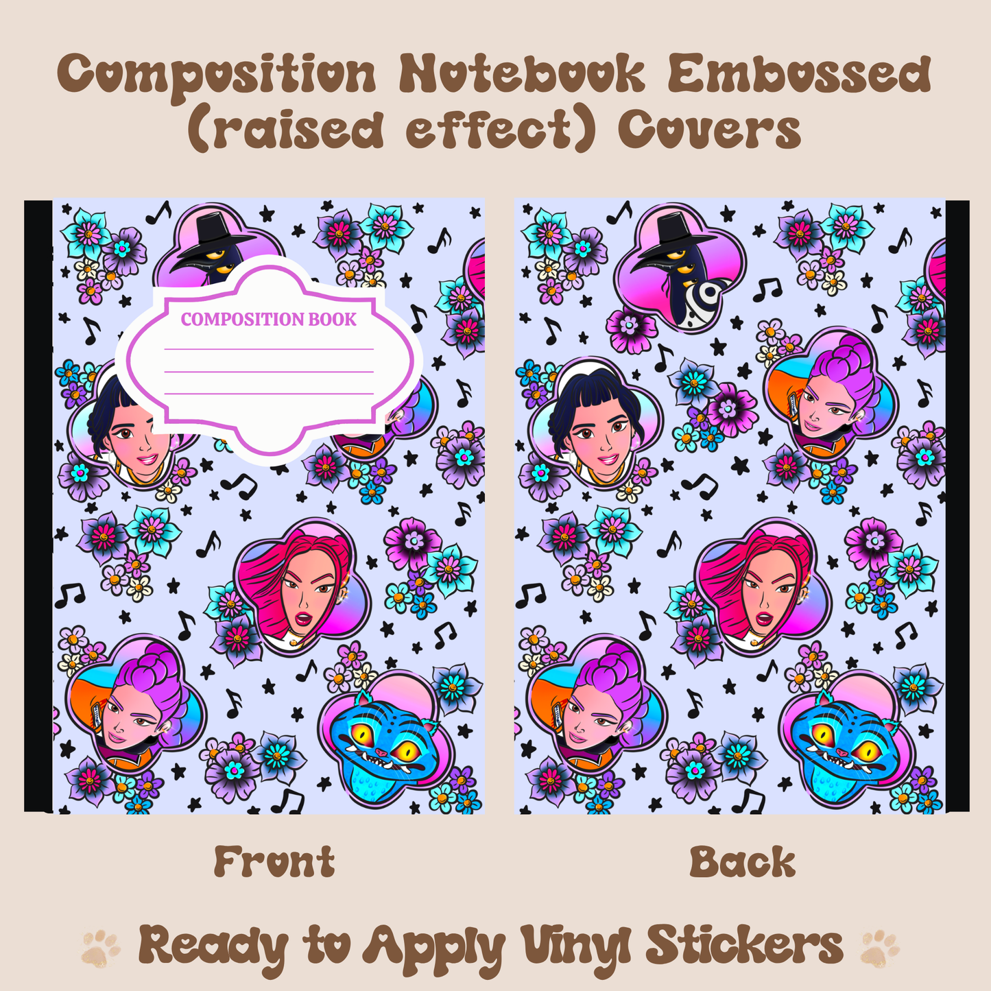 KPDH  - Embossed Vinyl Notebook Cover