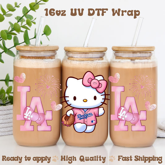 LA Cat Fireworks -16oz UV DTF Wrap