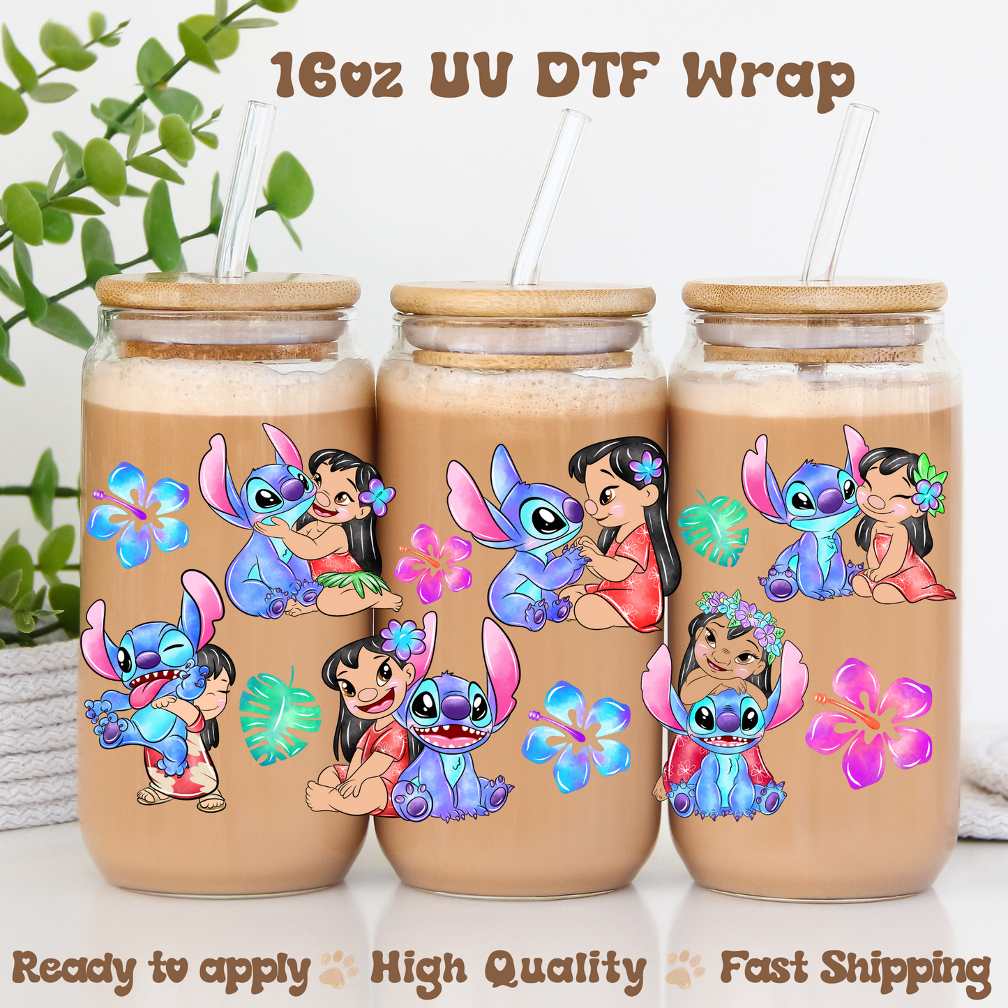 L and Blue A -16oz UV DTF Wrap
