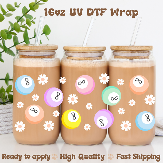 Magic 8 Ball - 16oz UV DTF Wrap
