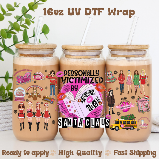 M Girls Christmas -16oz UV DTF Wrap