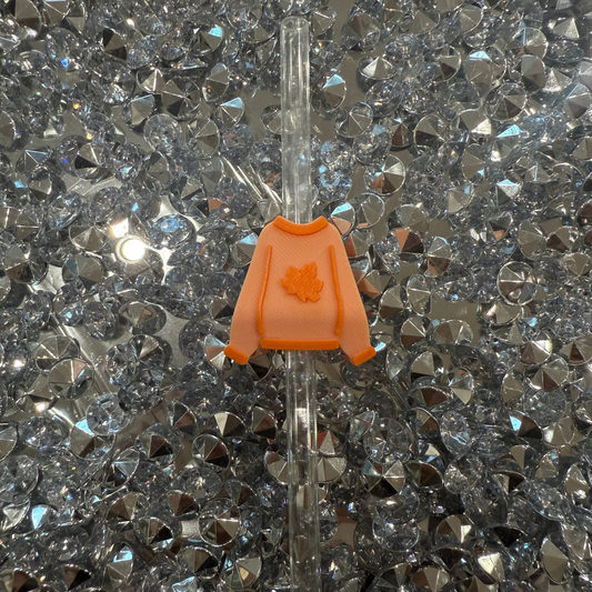 Orange Sweater - 8mm Straw Topper
