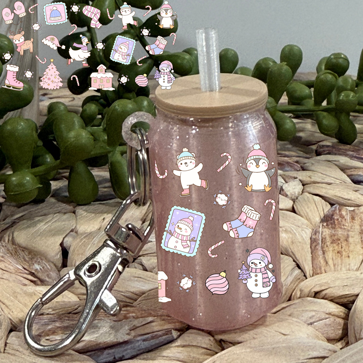 Pastel Christmas Cuties - UV DTF Wrap