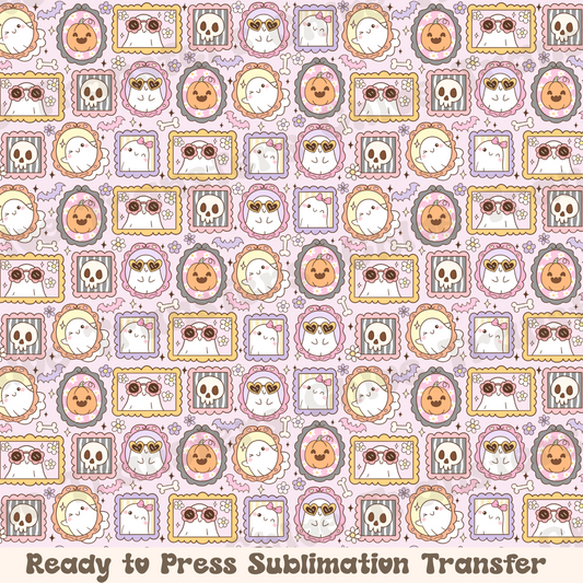 Pastel Ghost Frames - Sublimation Sheet