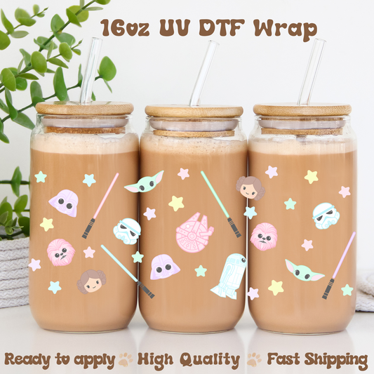 Pastel SW -16oz UV DTF Wrap