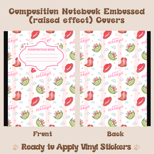 P Girl - Embossed Vinyl Notebook Cover